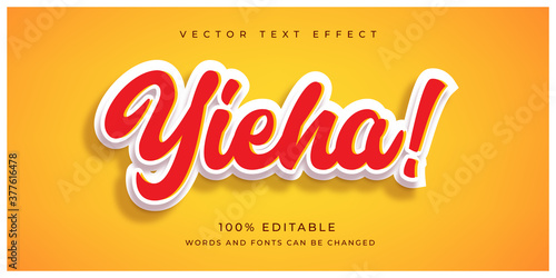 Yieha Script text effect