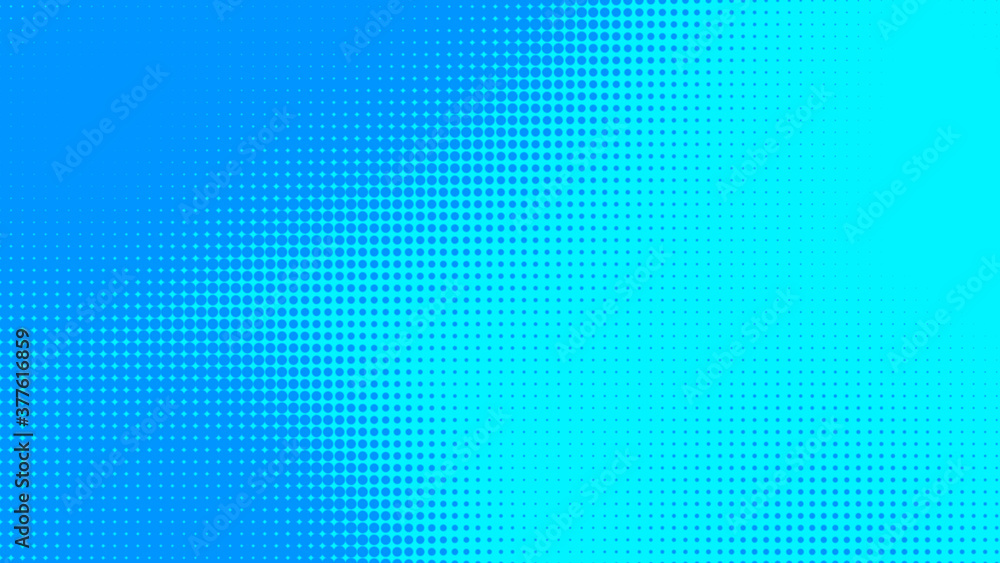 Dots halftone blue color pattern gradient texture with technology digital background. Dots pop art comics with summer background. Dots halftone blue color pattern gradient texture with technology digital background. Dots pop art comics with summer background.