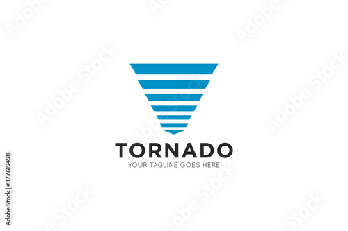 modern tornado logo, icon, symbol vector illustration design template