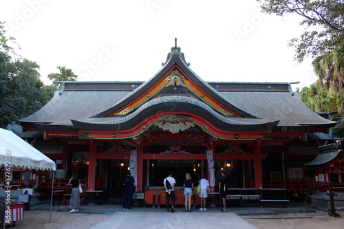 Main temple of Aoshima Shrine in the island. Located in Miyazaki