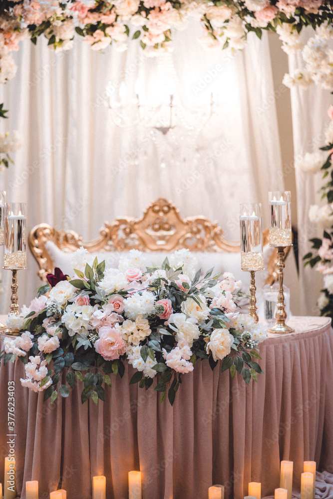 Sweetheart Table at Wedding Event