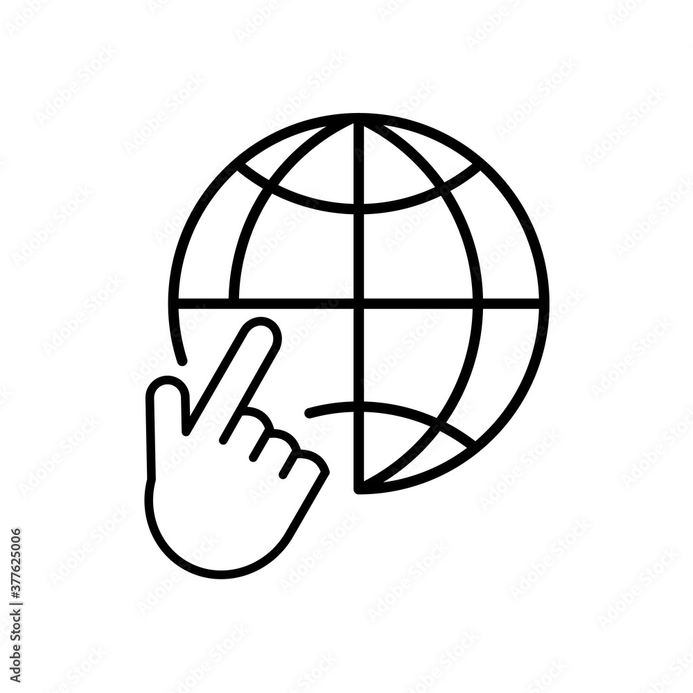 Internet, web, icon outline style for your design