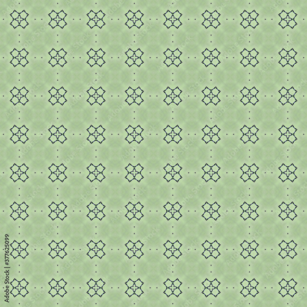 Mosaic seamless pattern with abstract ornament in gray-emerald color. Texture for textile and home interior decor. Mosaic seamless pattern with abstract ornament in gray-emerald color. Texture for textile and home interior decor.