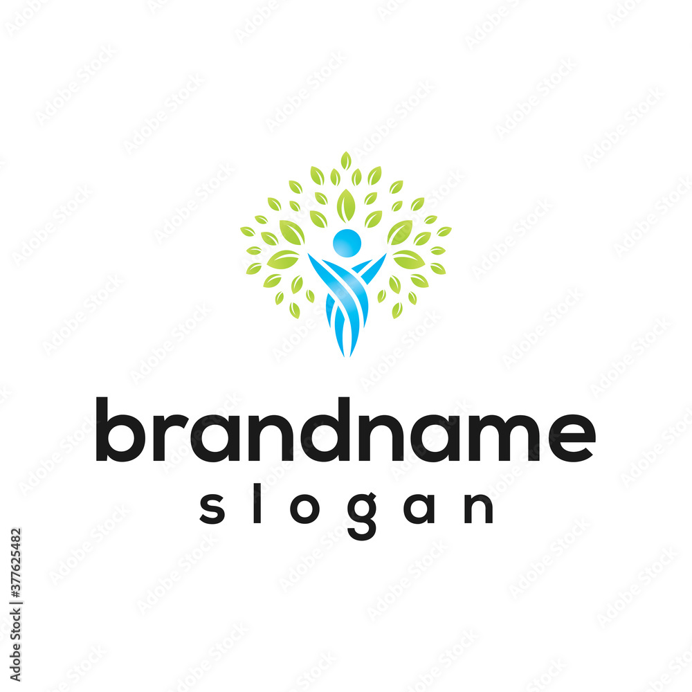People tree logo design vector People tree logo design vector