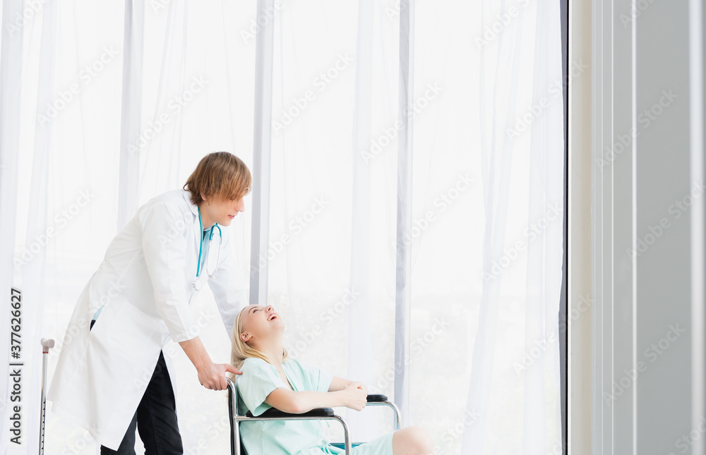 Photo of the concept of health care in a hospital. Photo of the concept of health care in a hospital.