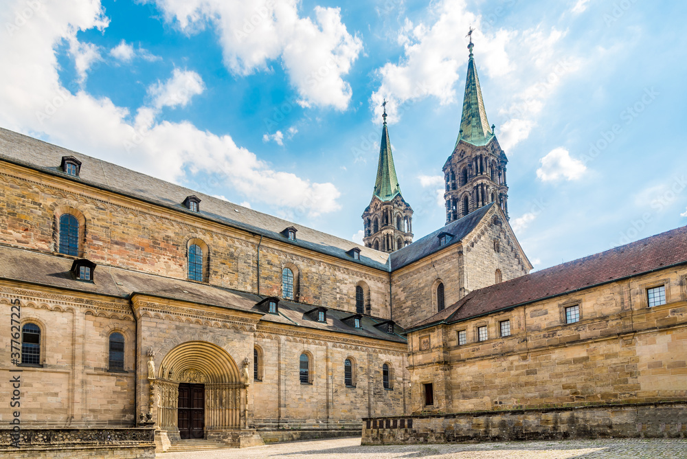 View at the Cathedral place of Bamberg - Germany