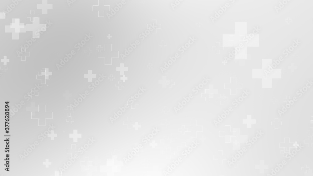 Abstract medical white gray cross pattern background. Abstract medical white gray cross pattern background.