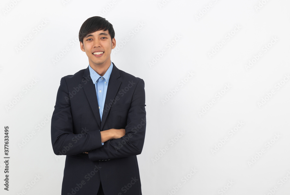 Portrait of Young handsome asian business man isolated on white background. Portrait of Young handsome asian business man isolated on white background.