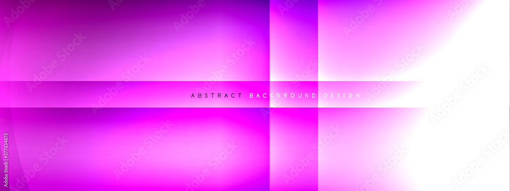 Vector abstract background - circle and cross on fluid gradient with shadows and light effects. Techno or business shiny design templates for text