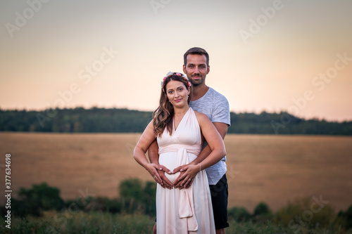 Young couple expecting new life