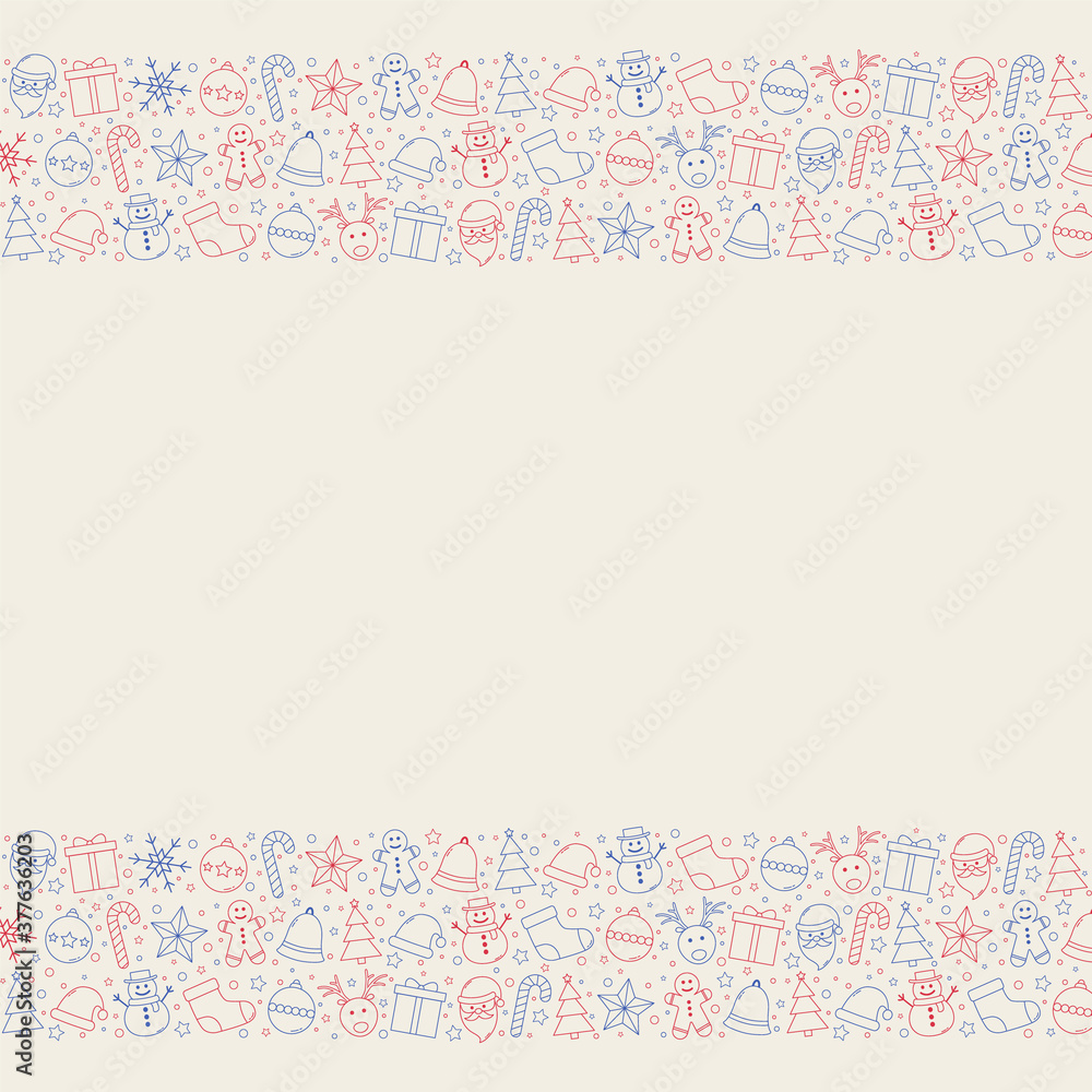 Christmas background with ornaments and copyspace. Vector Christmas background with ornaments and copyspace. Vector