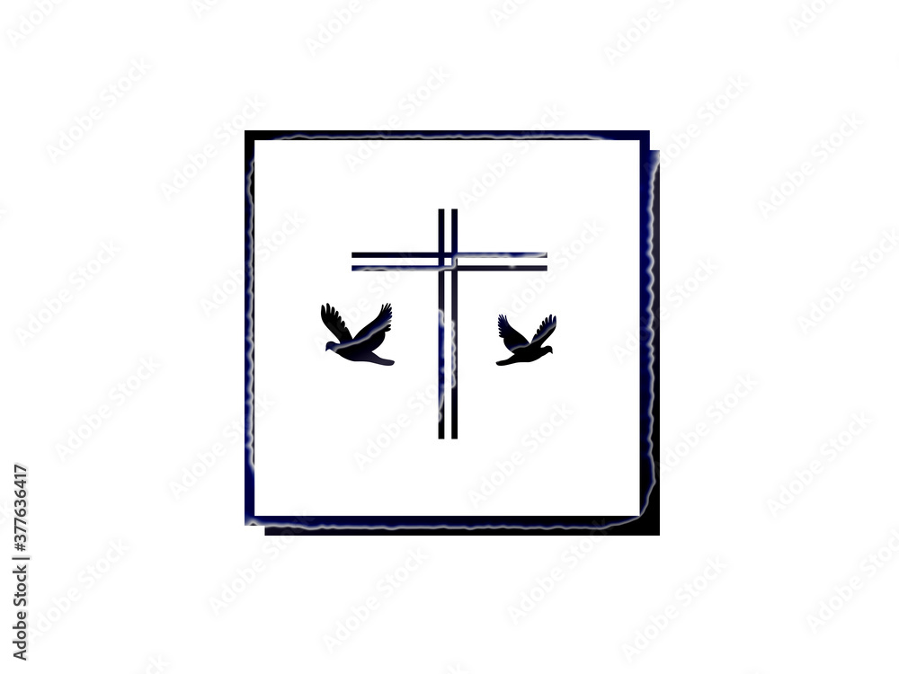 Cross with the doves. Cross with the doves.
