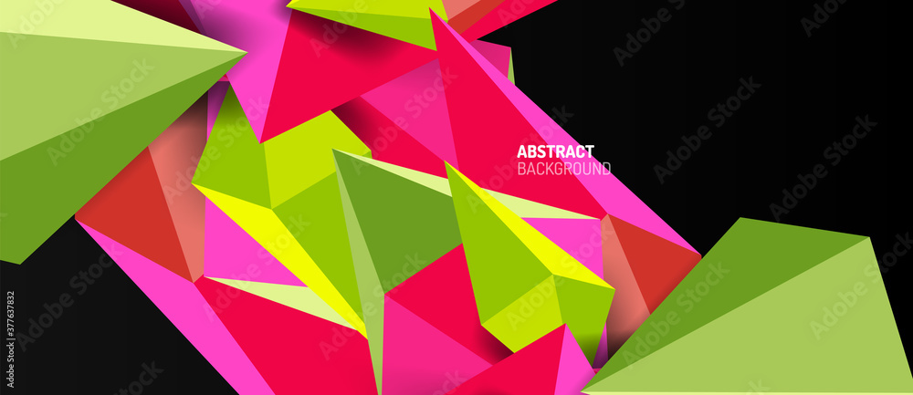 3d low poly abstract shape background vector illustration 3d low poly abstract shape background vector illustration