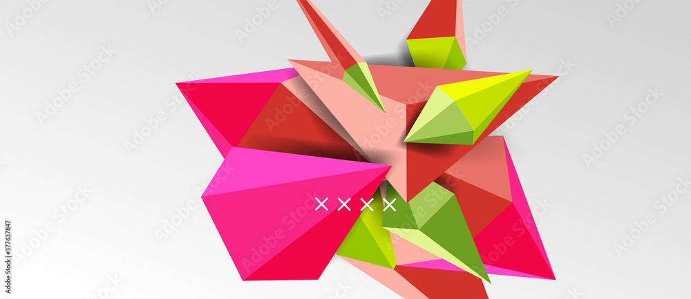 3d low poly abstract shape background vector illustration 3d low poly abstract shape background vector illustration