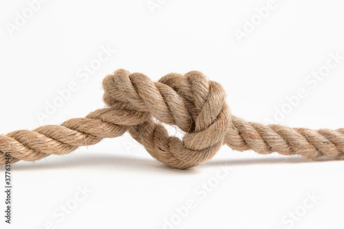 rope knot isolated on a white baclground