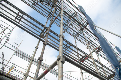 Wallpaper Mural 建設現場　足場 Torontodigital.ca