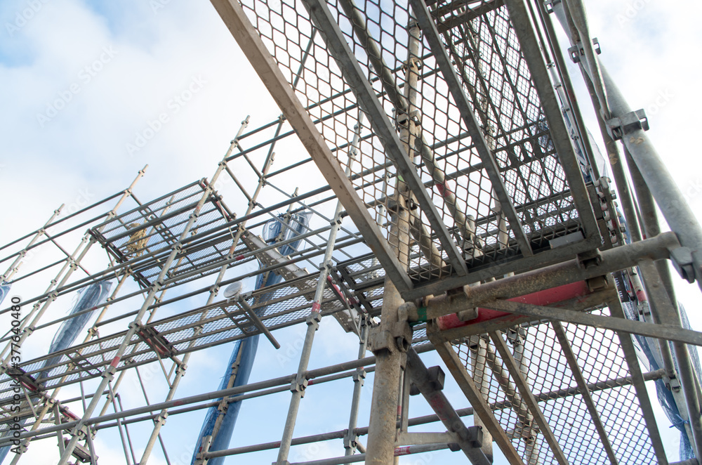 建設現場 足場 建設現場 足場
