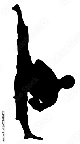 Standing twine vector isolated illustration.