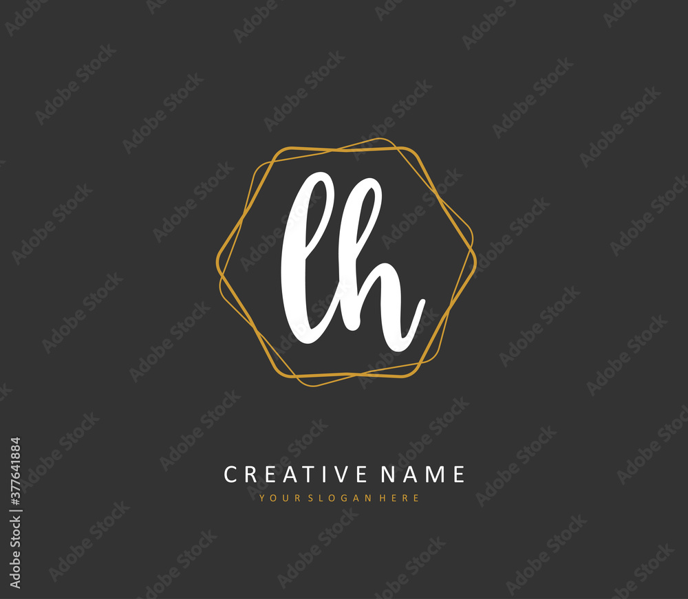 L H LH Initial letter handwriting and signature logo. A concept handwriting initial logo with template element. L H LH Initial letter handwriting and signature logo. A concept handwriting initial logo with template element.