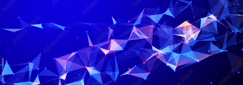 Polygonal background with dots and lines. Network connection structure. Science and technology. 3d Polygonal background with dots and lines. Network connection structure. Science and technology. 3d