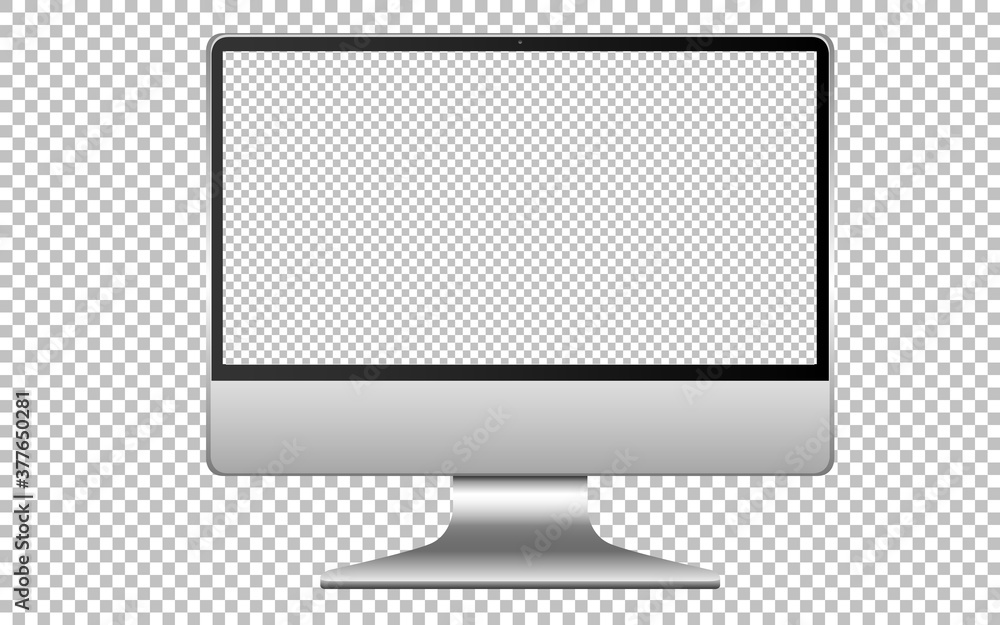 Blank screen computer icon isolated on white background Blank screen computer icon isolated on white background