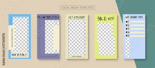 Mobile Stories Vector Collection.