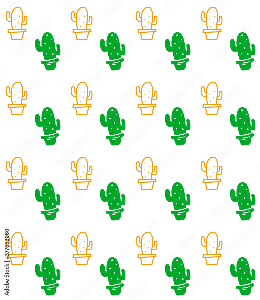 The Cute Cactus Pattern Minimalist The Cute Cactus Pattern Minimalist