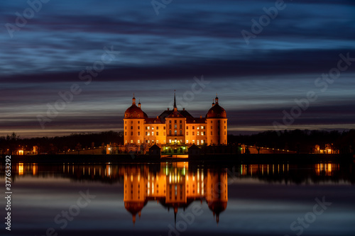 Schloss Moritzburg bei Nacht