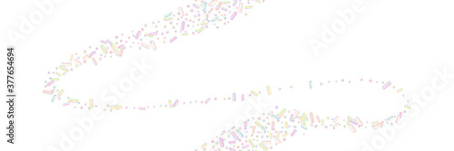 Sprinkles grainy on white background