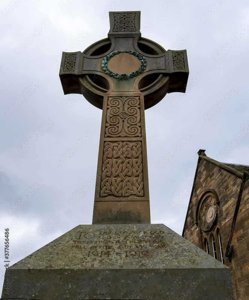 A Celtic Cross, Pittenweem, Fife, Scotland, UK A Celtic Cross, Pittenweem, Fife, Scotland, UK
