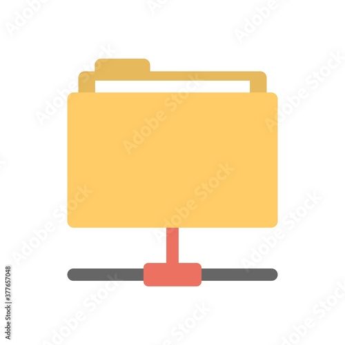 Folder directory structure icon - vector illustration. Archive tree, file network symbol.