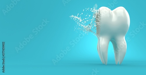 Konstfotografi Tooth disintegration