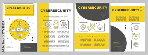 Cybersecurity and information protection brochure template