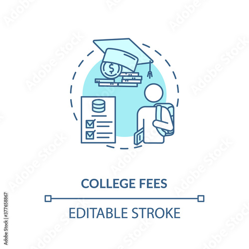 College fees concept icon