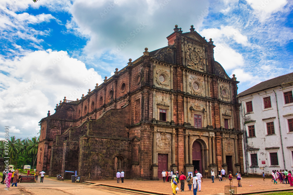 Old Goa, Historical, Churches, UNESCO world heritage site, India - obrazy, fototapety, plakaty 
