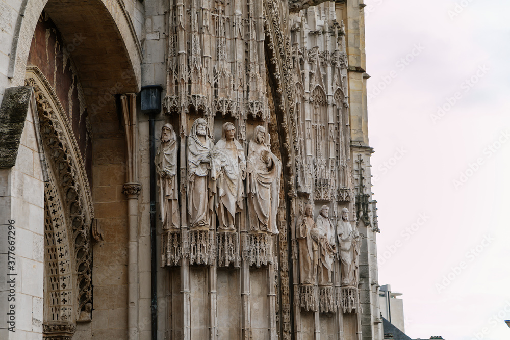 The gothic church Notre Dame de Rouen Cathedral, Rouen, Normandy, France