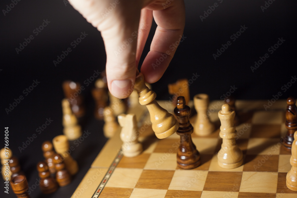 Chess game, check or checkmate, cut a figure, the concept of competition in business. Chess game, check or checkmate, cut a figure, the concept of competition in business.