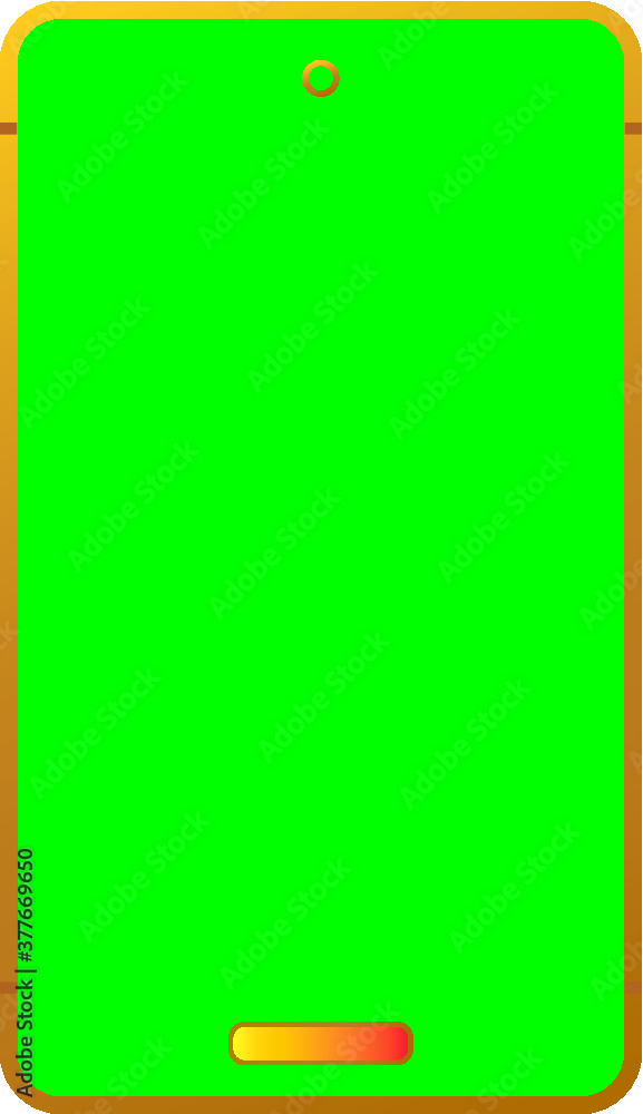 modern looking smart phone thin bezels chroma key green screen vector editable modern looking smart phone thin bezels chroma key green screen vector editable