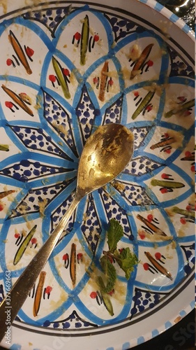 delicioso plato vacío.