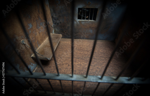 Canvas Print Jail or prison cell