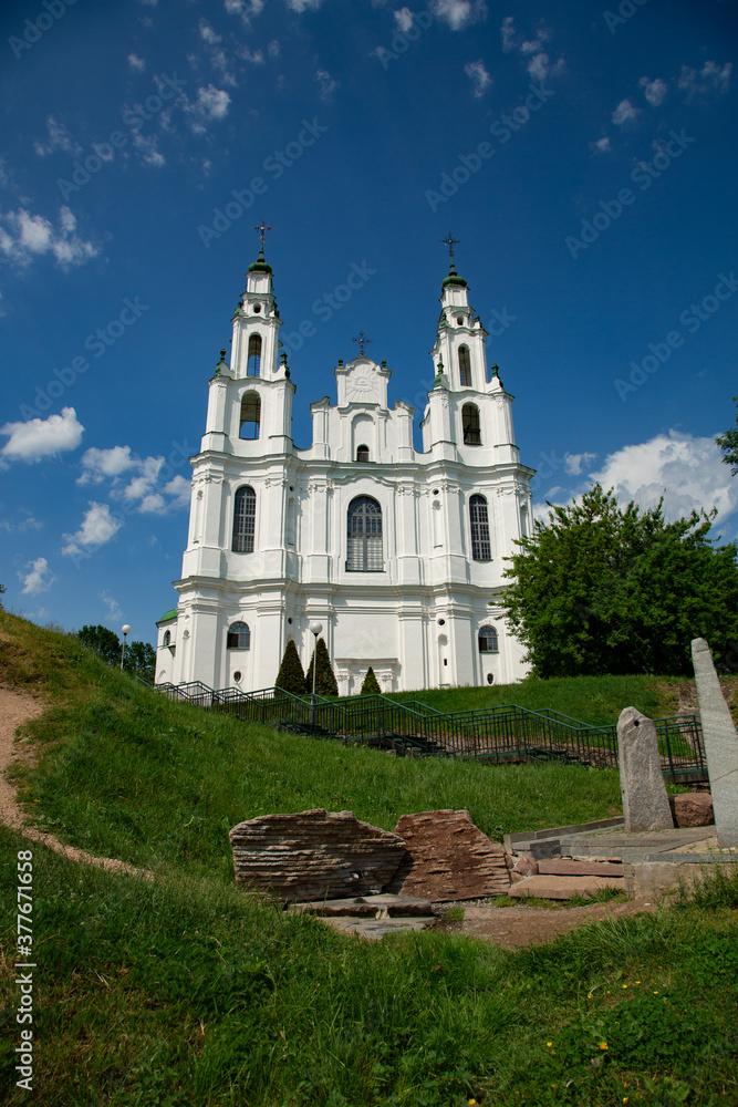 Fototapeta premium Saint Sophia Cathedral in in Polotsk city. Belarus.