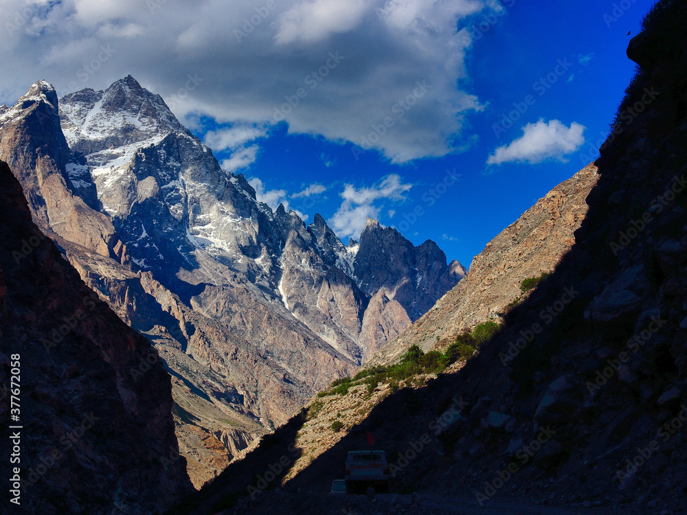 Spiti Vally Mountain near Himalayas in Himachal Pradesh , India
