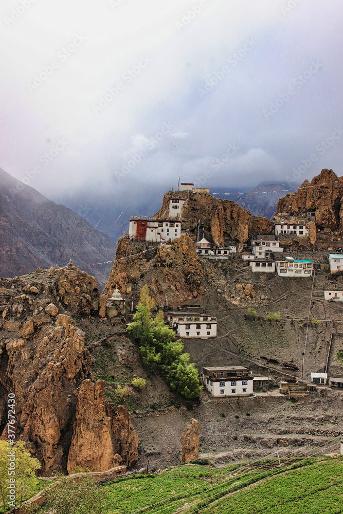 Spiti Vally Mountain near Himalayas in Himachal Pradesh , India