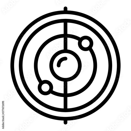 Instrument gyroscope icon. Outline instrument gyroscope vector icon for web design isolated on white background