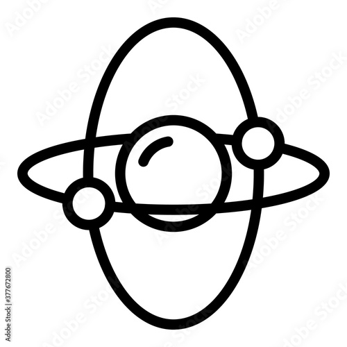 Attitude gyroscope icon. Outline attitude gyroscope vector icon for web design isolated on white background