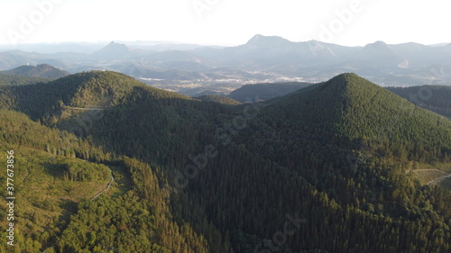 Mountains in urkiola natural park, basque country, spain