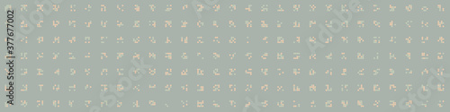 Wallpaper Mural Abstract Color Halftone Dots generative art background illustration Torontodigital.ca