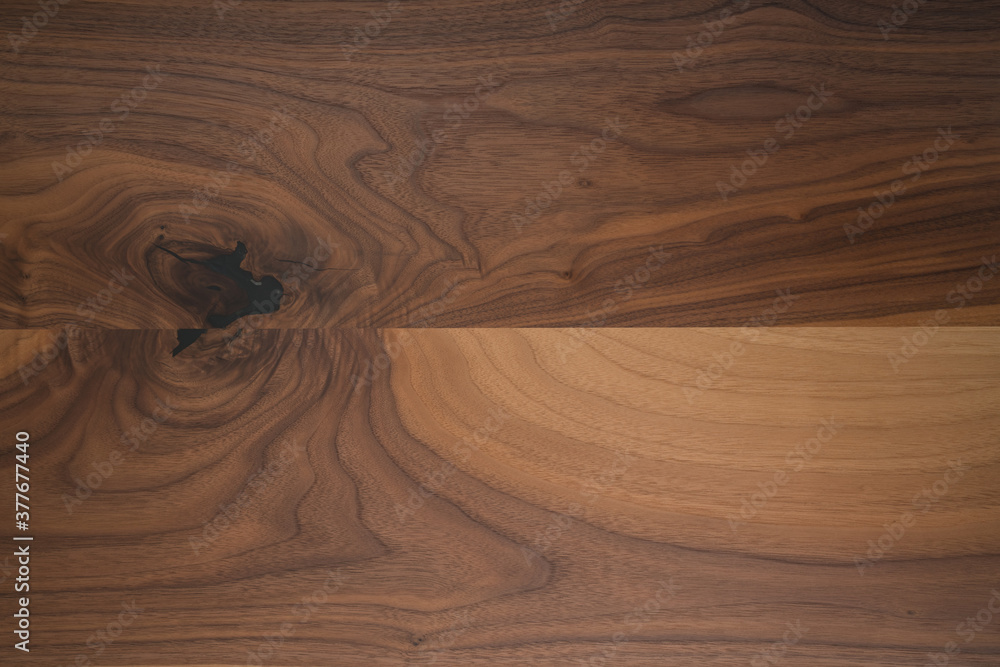Texture of black walnut wood with some sapwood Texture of black walnut wood with some sapwood