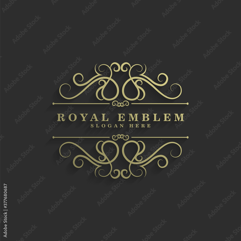 Elegant retro ornamental logo Elegant retro ornamental logo