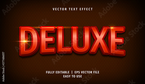 3D Deluxe Text effect, Editable Text Style